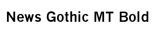 News Gothic Font Free Download Mac
